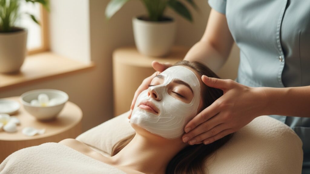 Blog Post: Where Can I Get a Facial - Professional illustration
