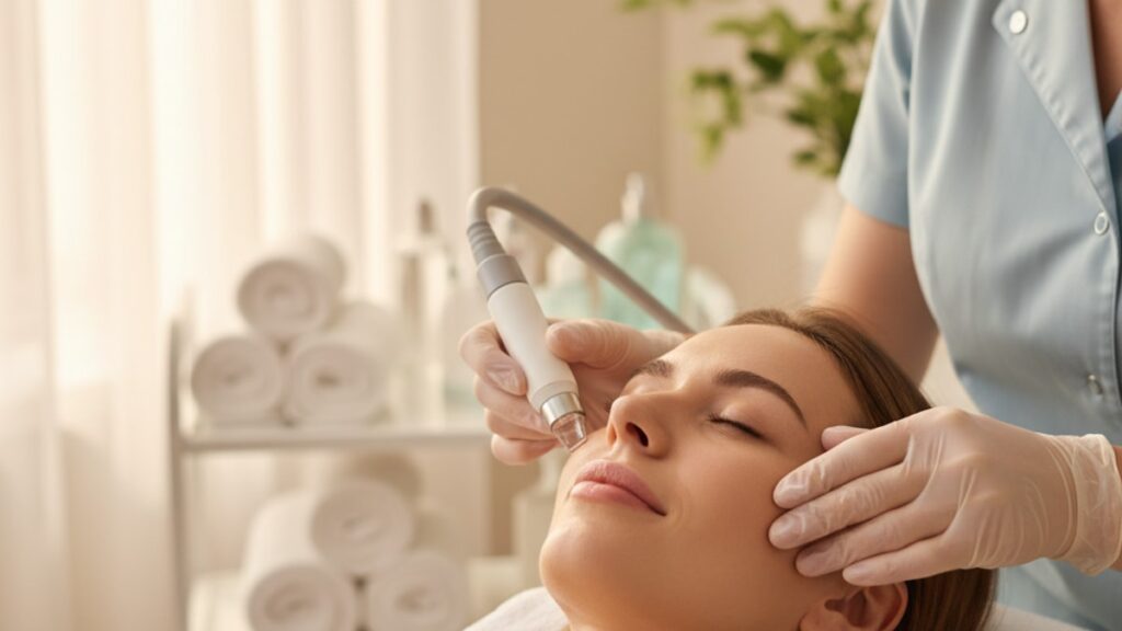 Blog Post: What Is Microdermabrasion Facial - Professional illustration