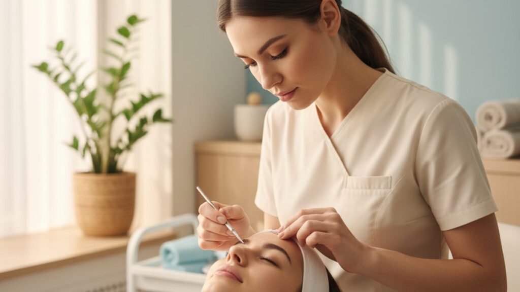 Blog Post: What Is Dermaplaning Facial - Professional illustration