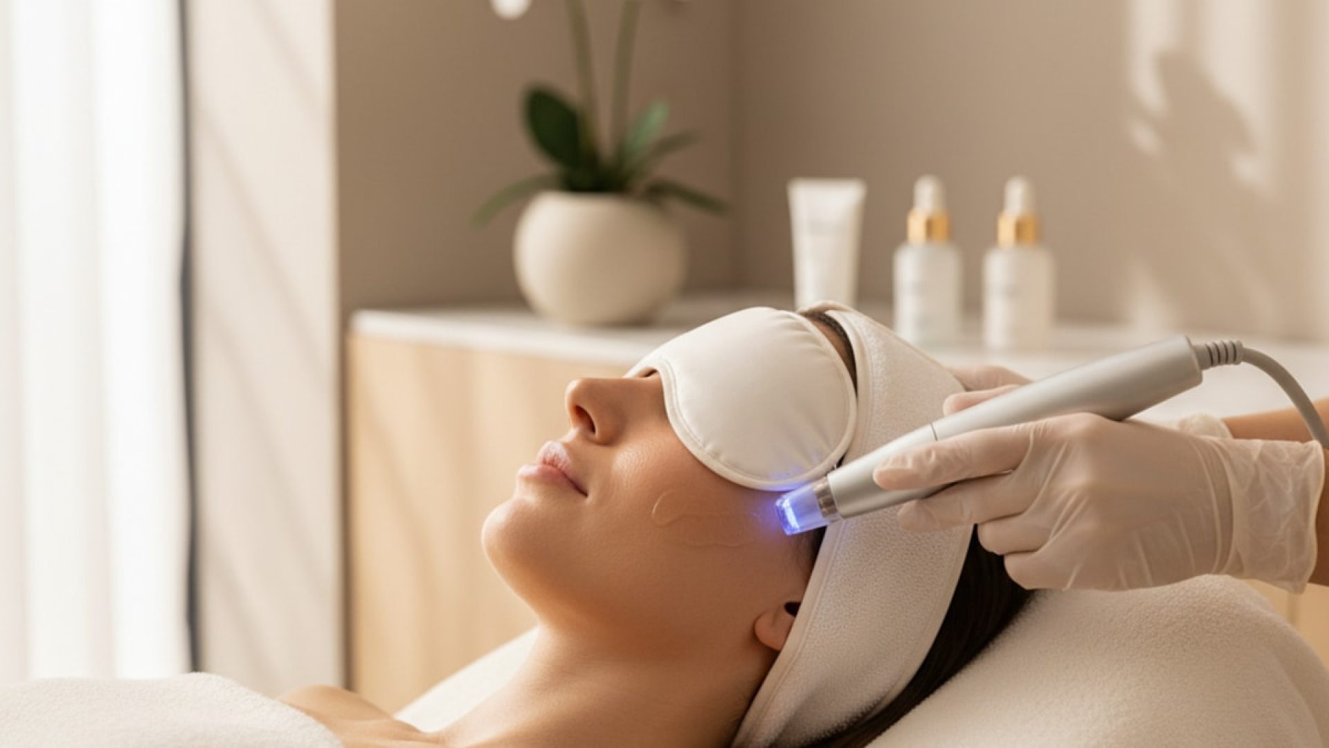 Blog Post: What Is a Diamond Glow Facial - Professional illustration
